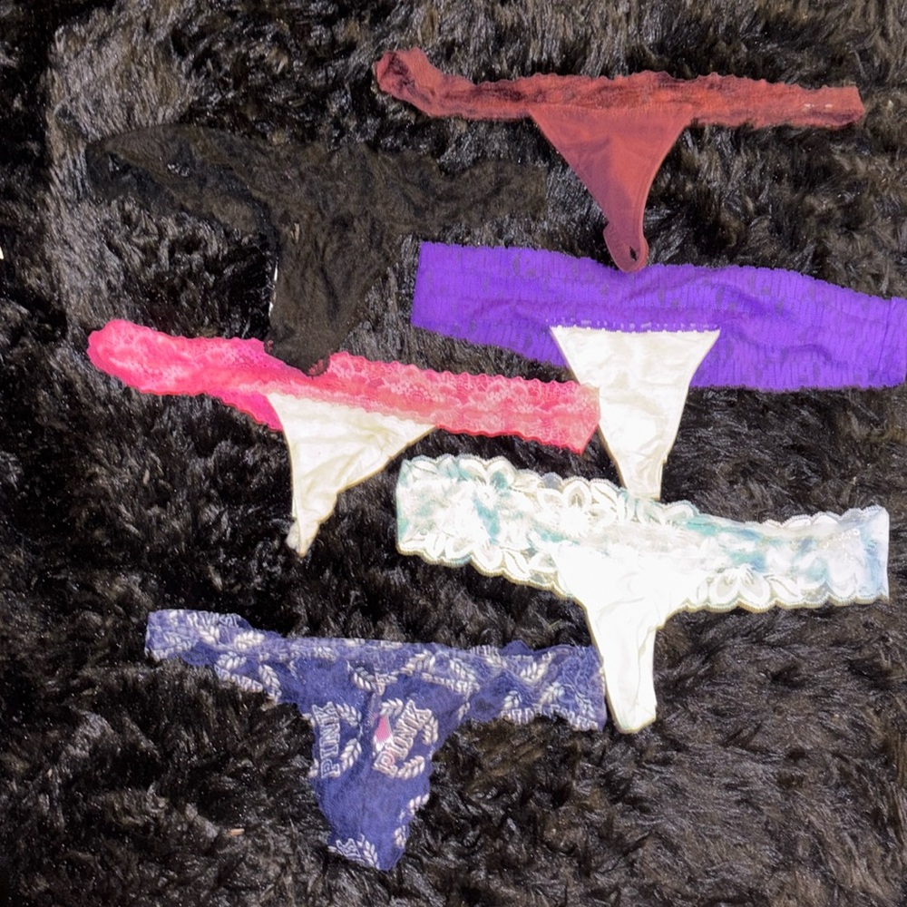 Victoria’s Secret pink thongs